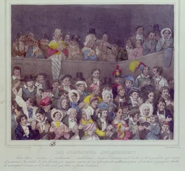 Katsojat taputtavat teatterissa, 1837